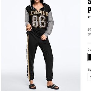 Pink Victoria Secret Bling sequins outfit lg